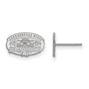 10k White Gold Jacksonville State XS (Tiny) Post Earrings