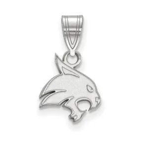 10k White Gold Texas State Small Pendant