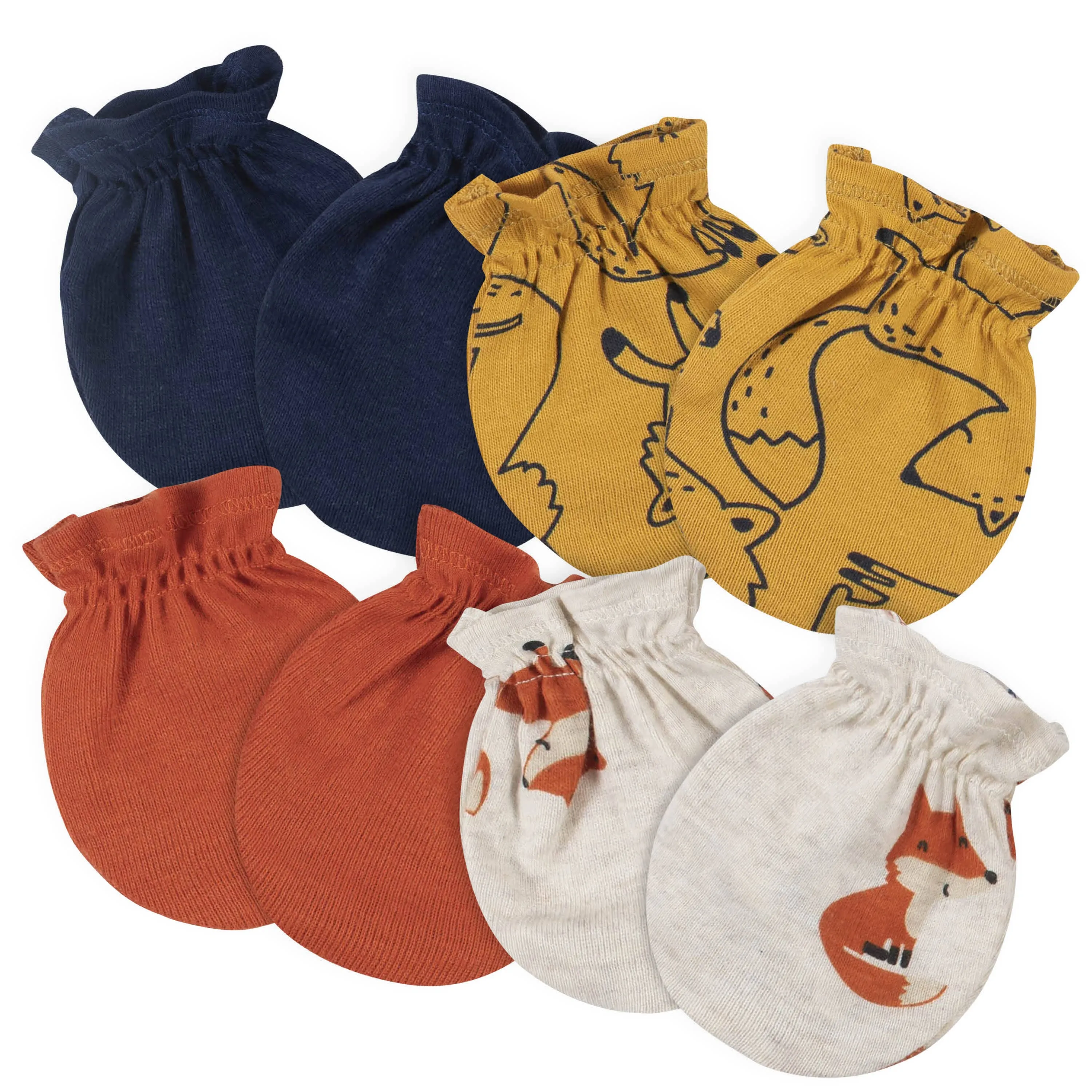 18-Piece Baby Boys Fox Onesies Bodysuit, Mitten, Cap, & Sock Set