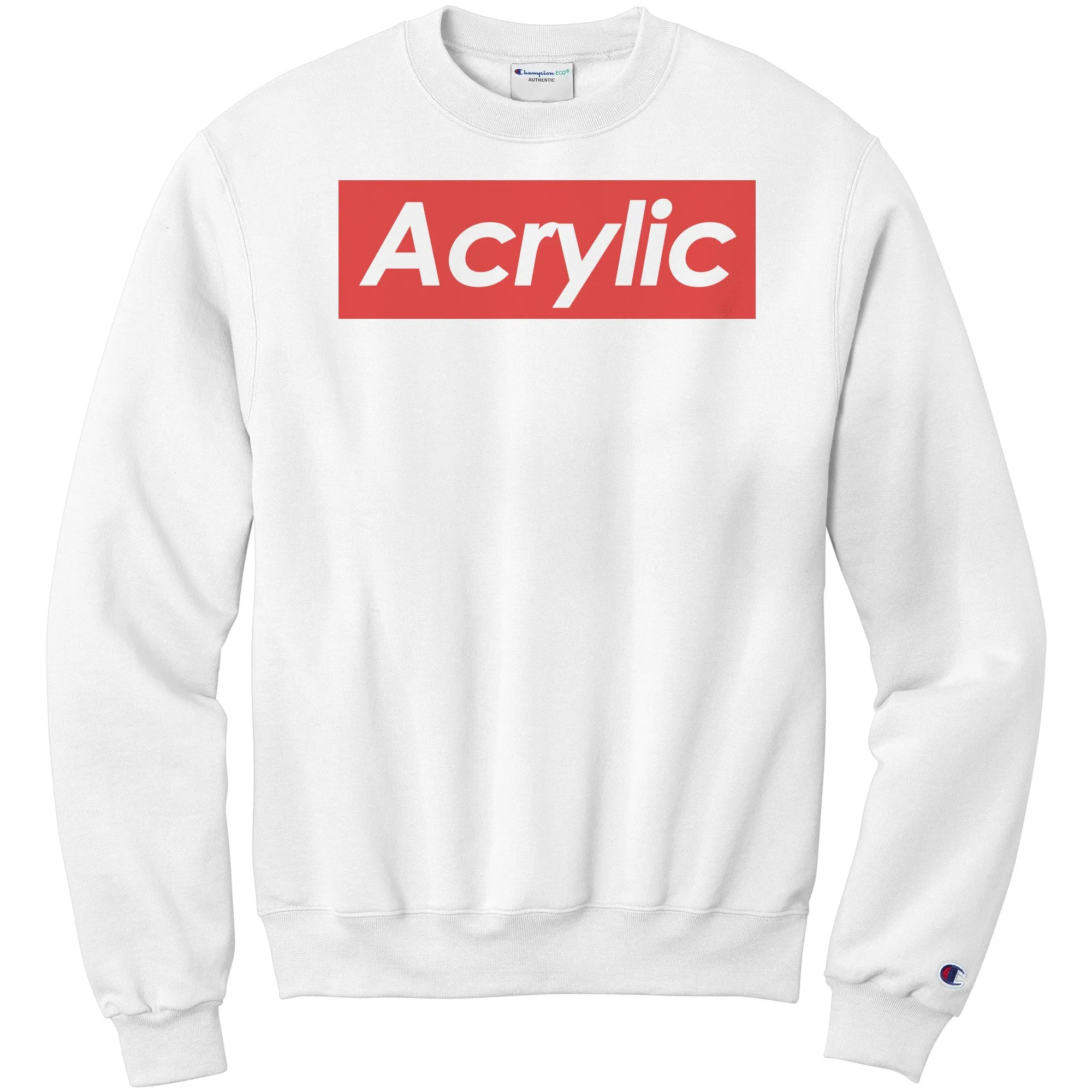 Acrylic supreme themed sweatshirt