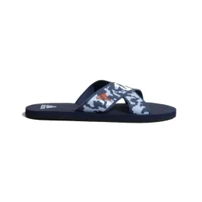 Adidas Men's Distincto Flip Flops Slipper (Tech Indigo/Blue Dawn/Preloved Red)