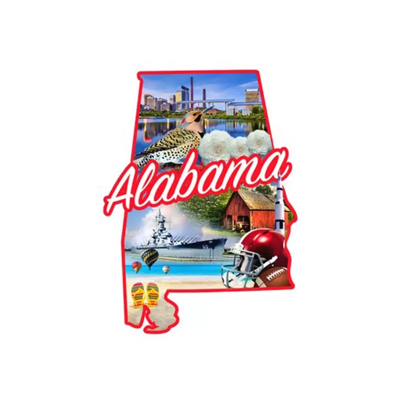 Alabama Large Foil Magnet