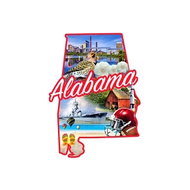 Alabama Large Foil Magnet