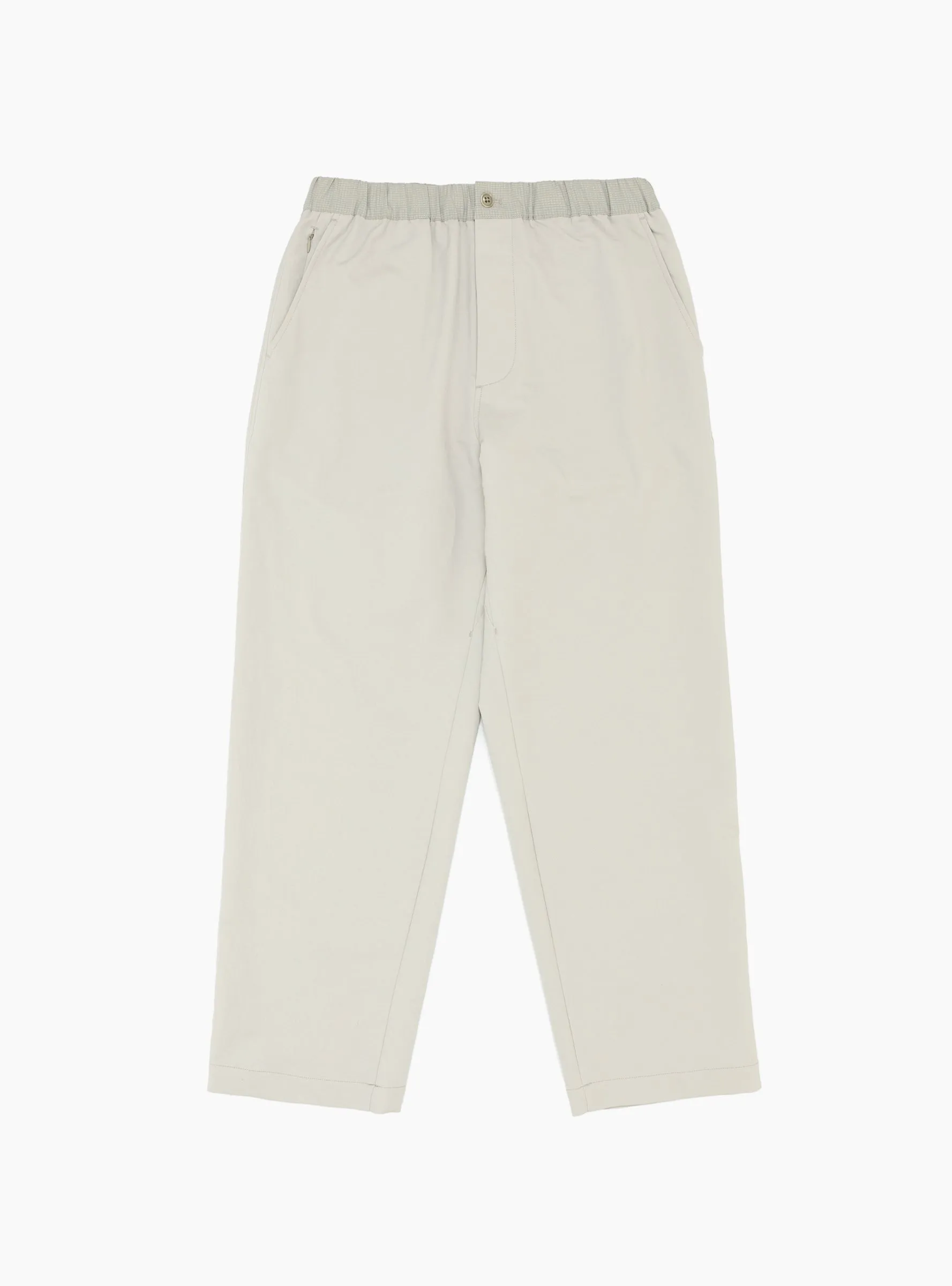 ALPHADRY Wide Easy Trousers Pale Grey