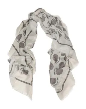 Anya Hindmarch Women Square scarf Light grey -- --