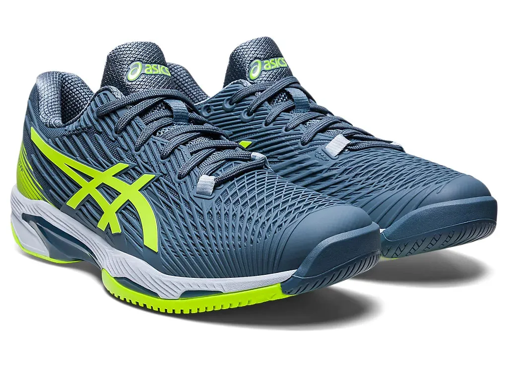 Asics Solution Speed FF 2 Tennis Shoe - Steel Blue/Hazard Green