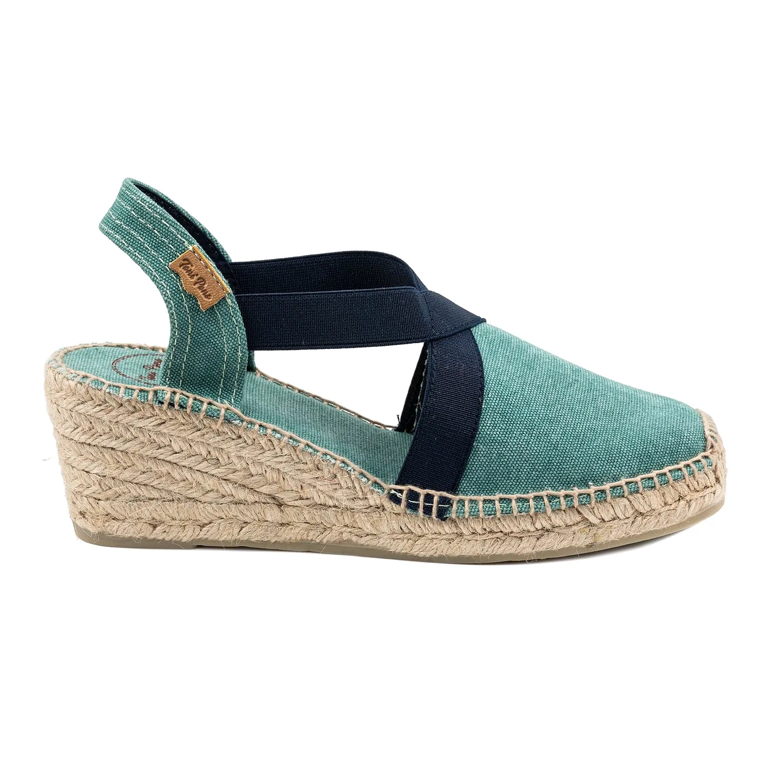 Basic Cotton Blend Wedge Espadrille for Women - Terra-BC