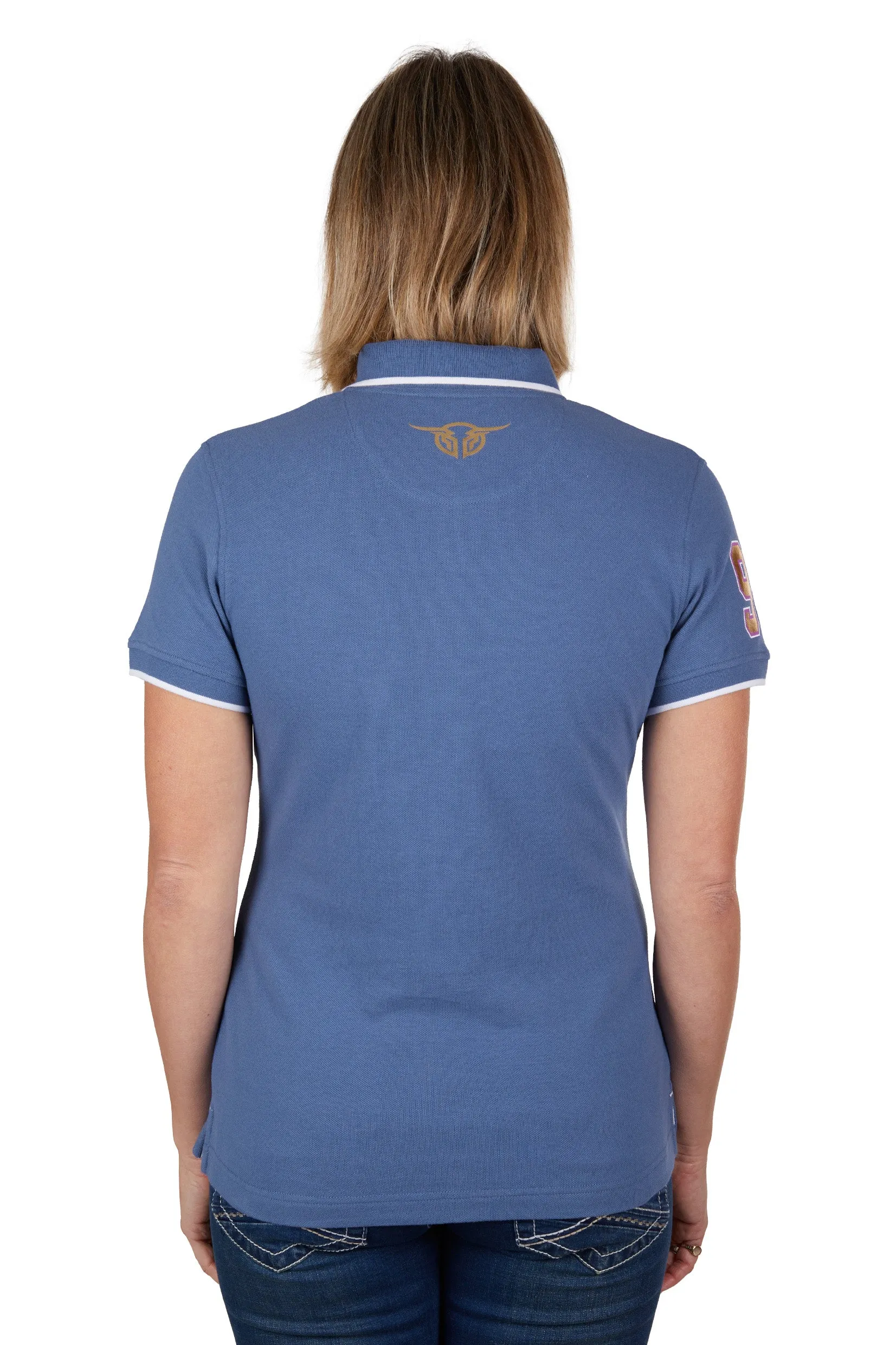 Bullzye Ladies Heidi S/S Polo - Steel Blue - B3S2507333