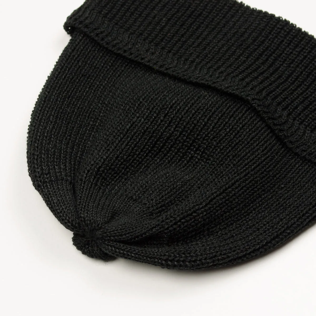 cableami - Linen Waffle Beanie - Black