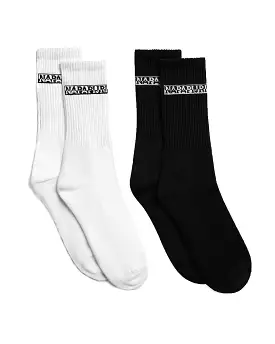 Calzini Napapijri F-Box Socks Bianco Nero