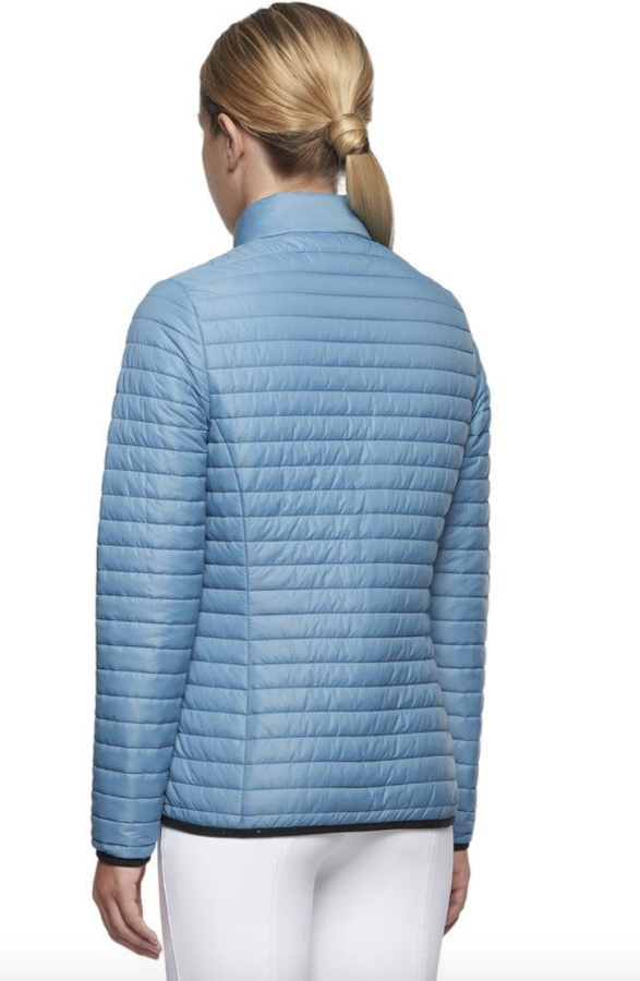 Cavalleria Toscana Nylon zip quilted Girls jacket 7C00 Light Blue