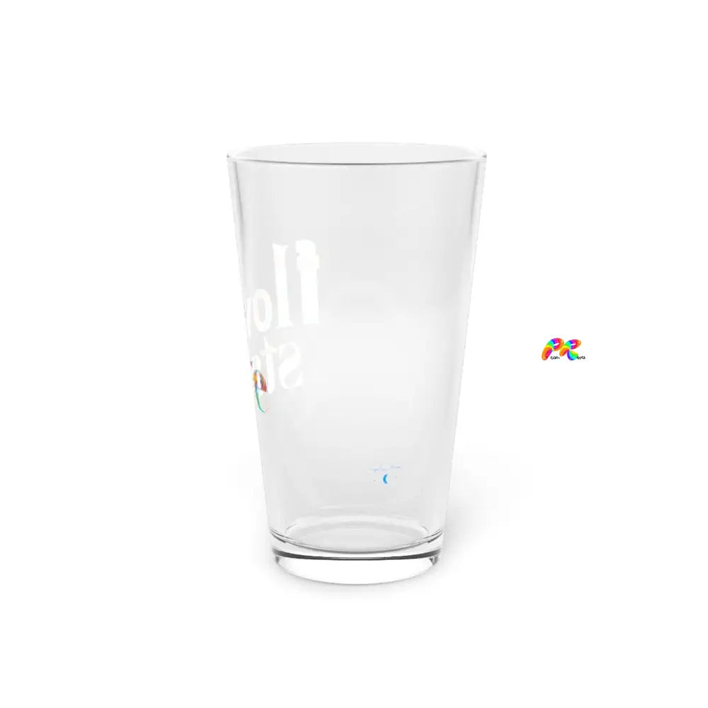 Colorful Flow State Drink Pint Glass, 16floz