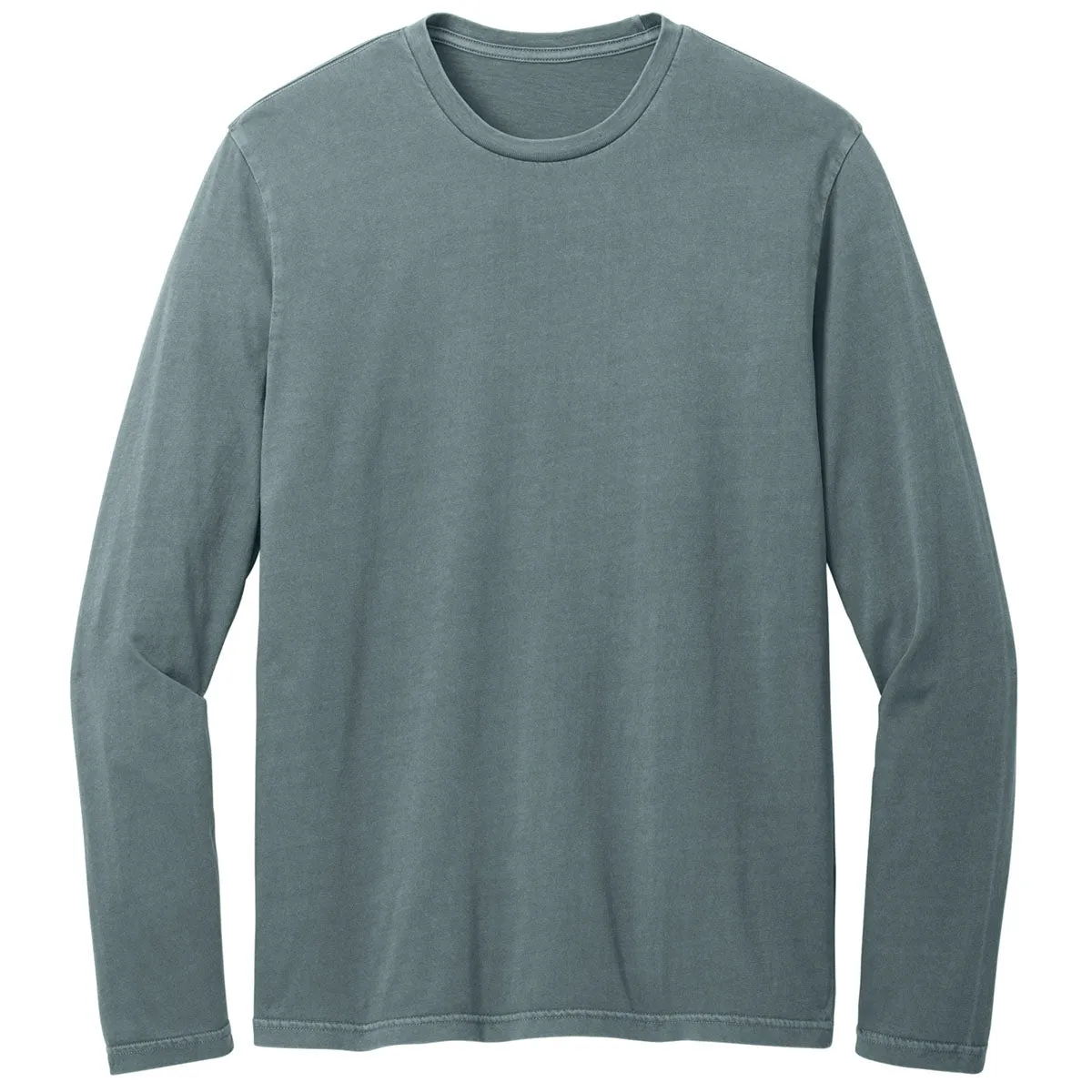 District Men's Deep Steel Blue Wash Long Sleeve Tee