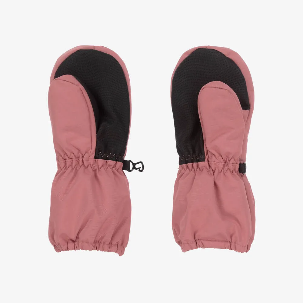 Dusky Pink Ski Mittens