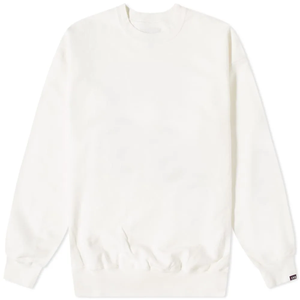 END. x Nanamica Crew SweatOff White