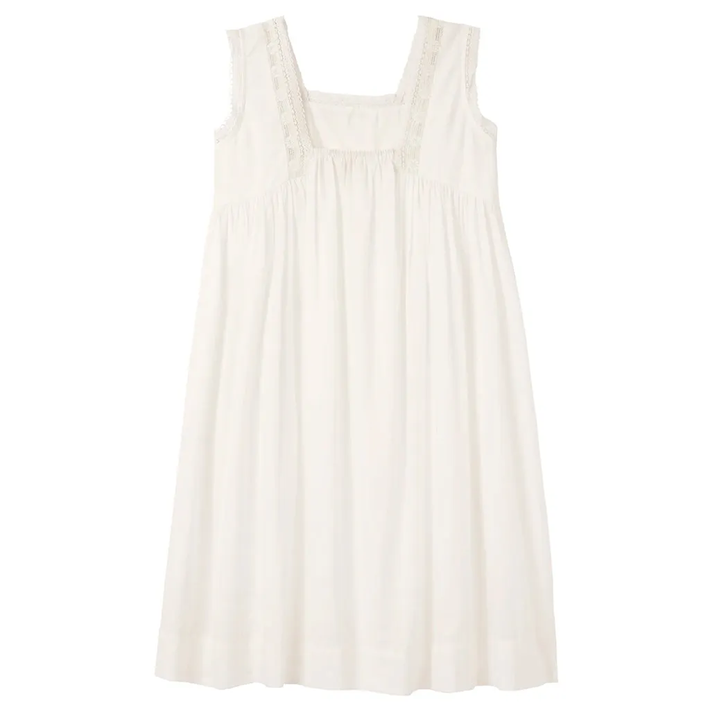 Faune Child Gardenia Dress Pure White