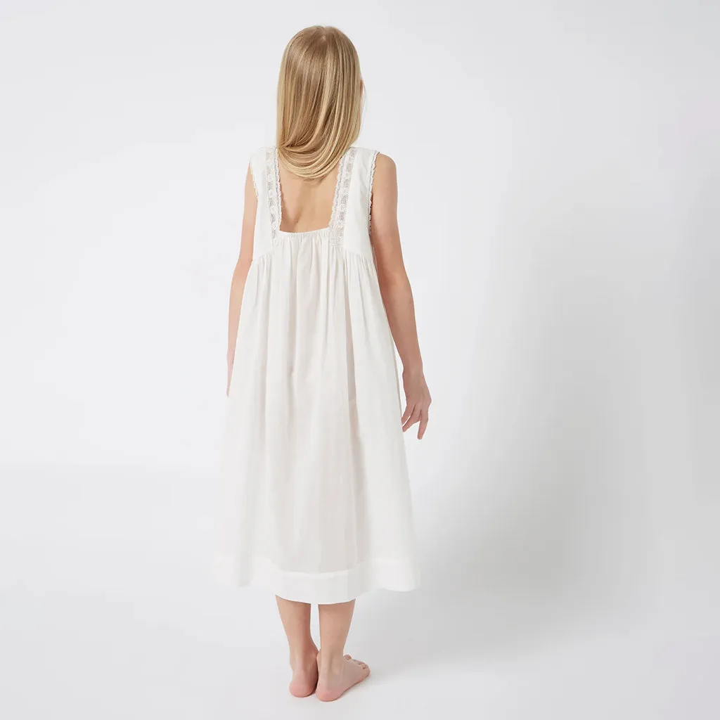 Faune Child Gardenia Dress Pure White