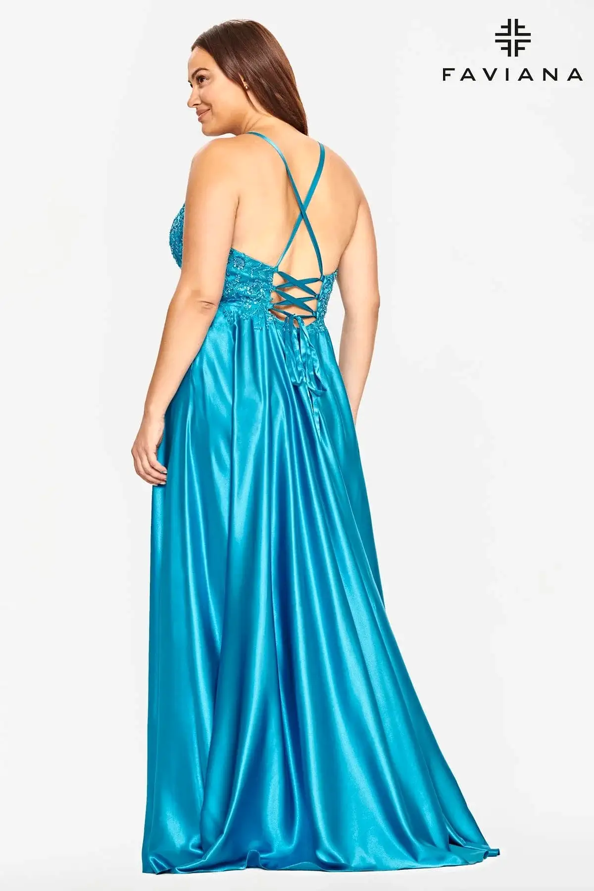 Faviana Plus Size Gown style 9533