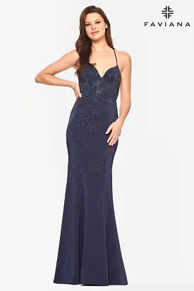 Faviana S10656 Hot Stones Gown