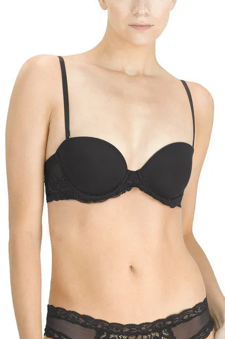 Feathers Strapless Bra | Black