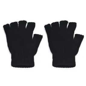 Fingerless Gloves Men Knitted Black Stretch Warm Gloves Winter Outwear Driving Gloves Spor Eldiveni Luvas Frio#A121 SM6