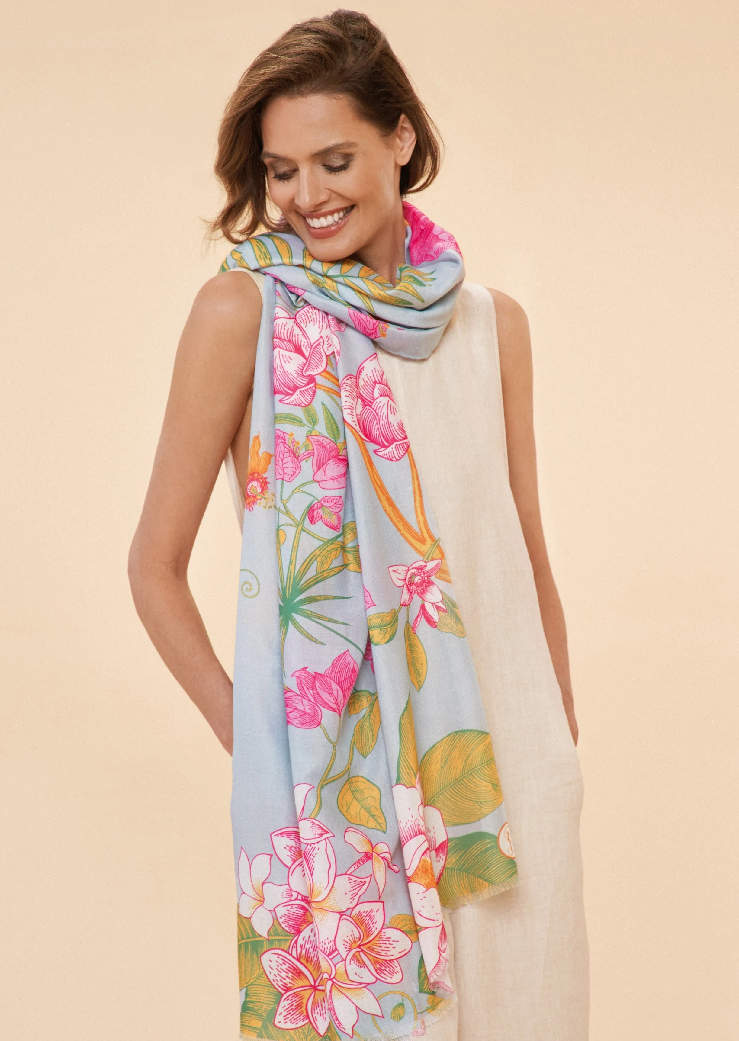 Floral Jungle Print Scarf