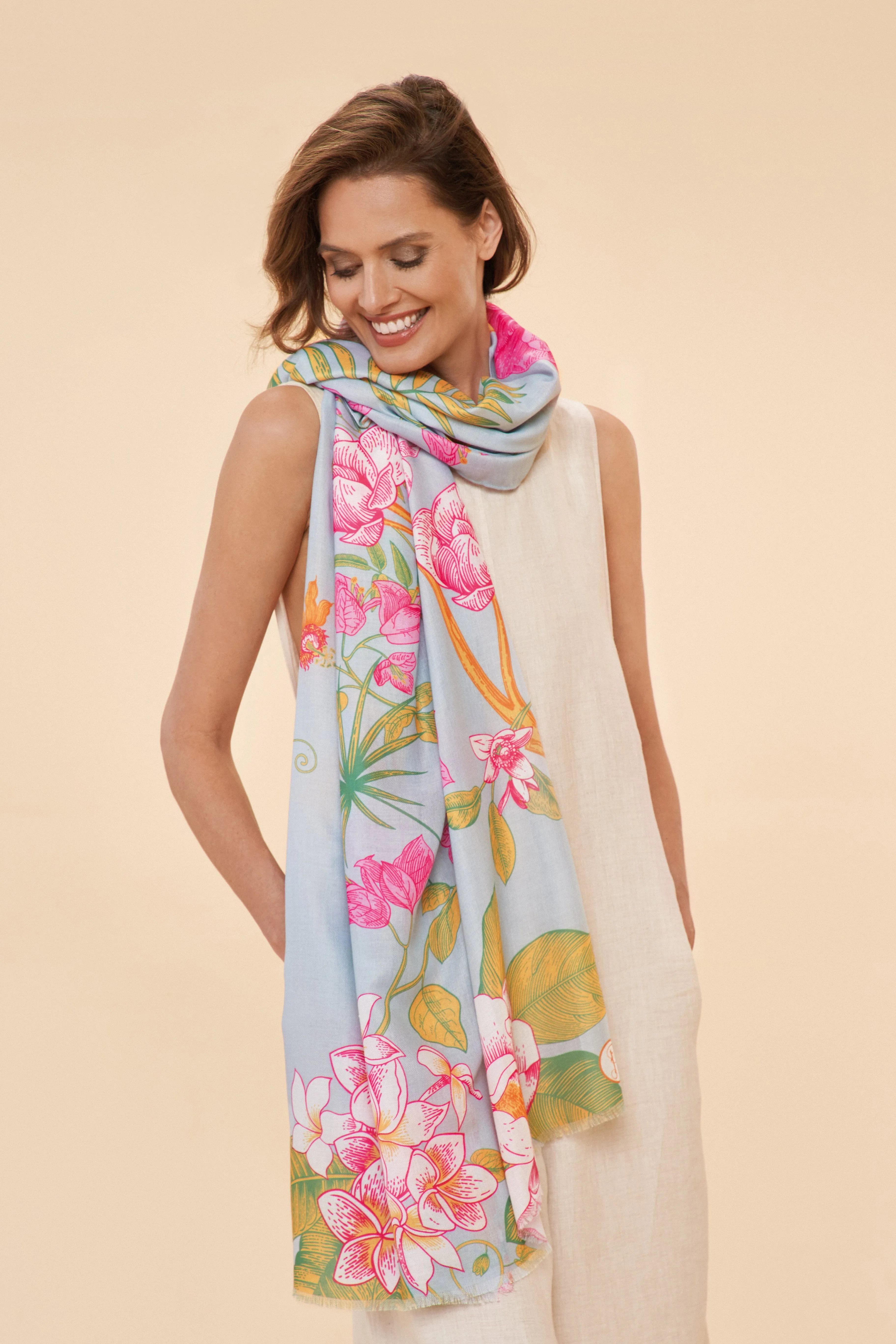 Floral Jungle Print Scarf