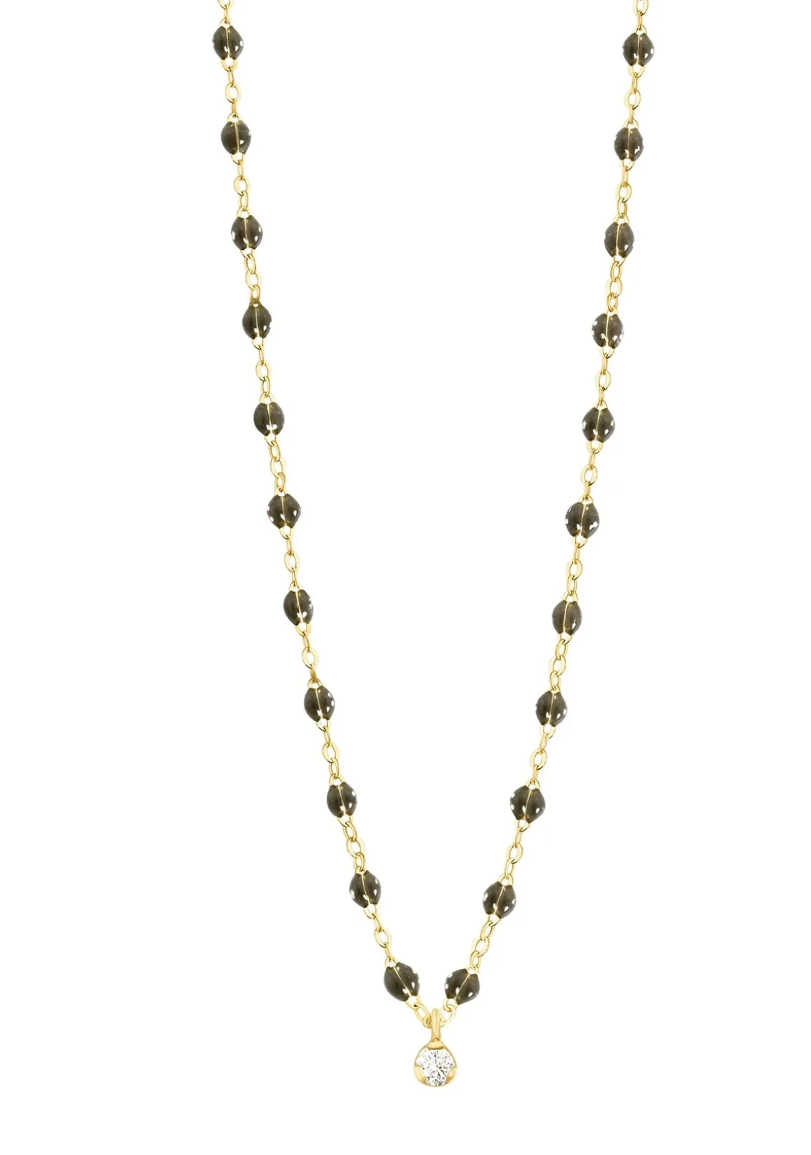 Gigi Supreme Classic 1 Diamond Necklace - Yellow Gold 16.5