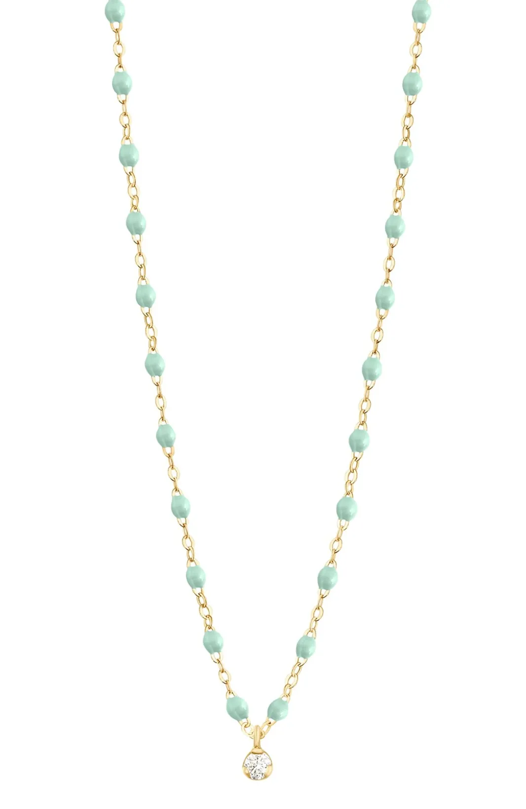 Gigi Supreme Classic 1 Diamond Necklace - Yellow Gold 16.5