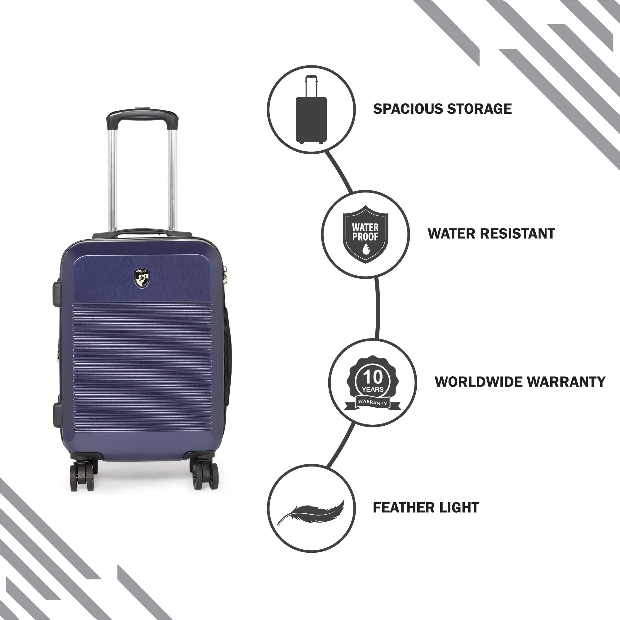 Heys America Terra-Lite 4-Wheel Spinner Hardside Luggage  