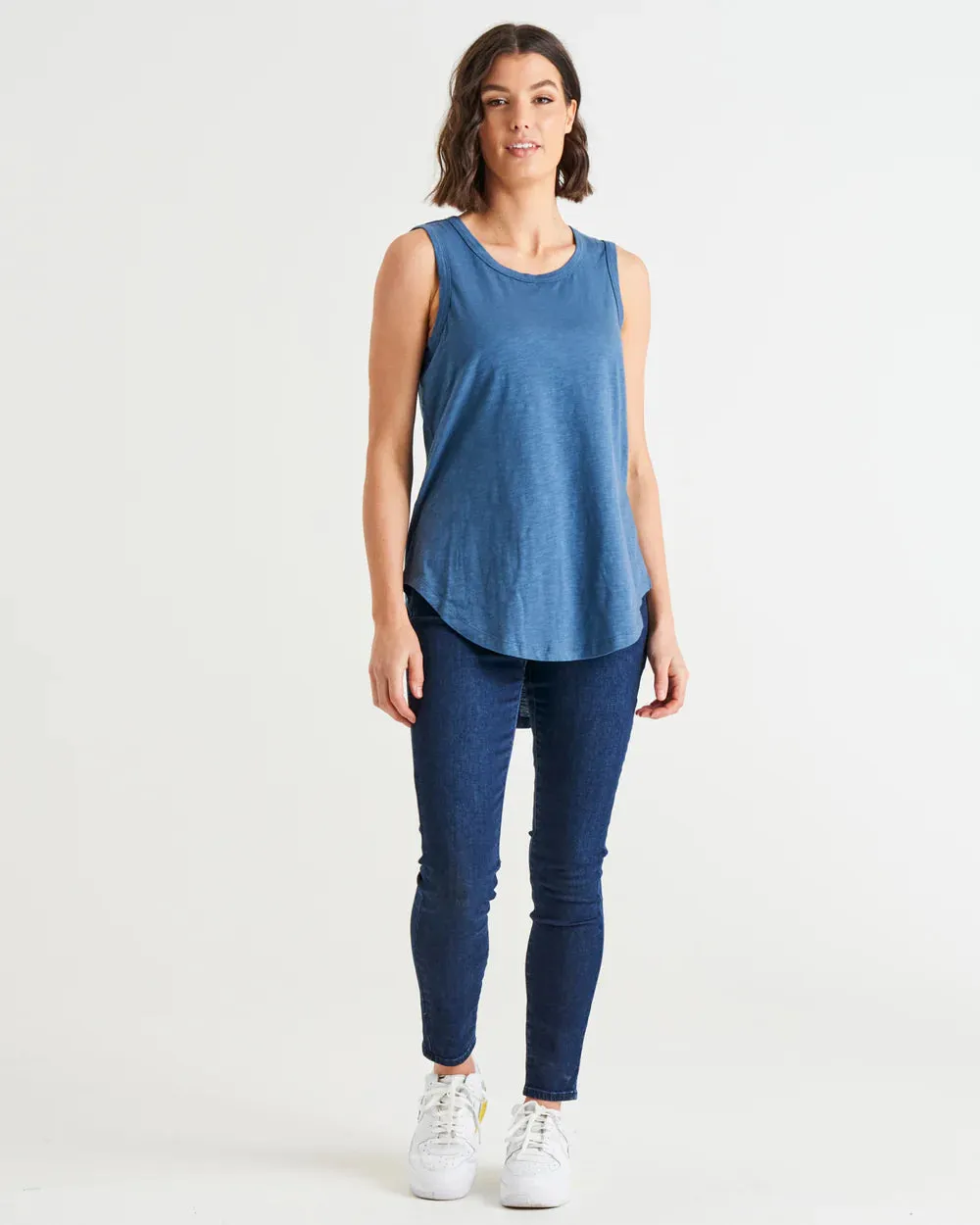 Keira Tank - Steel Blue