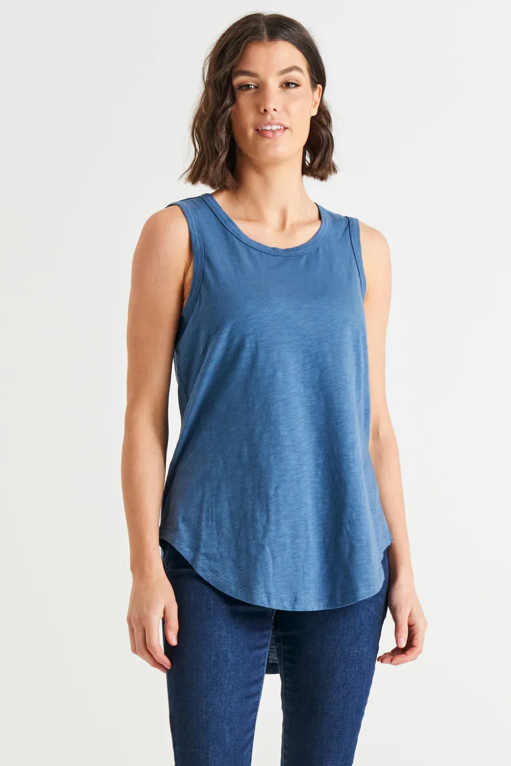 Keira Tank - Steel Blue