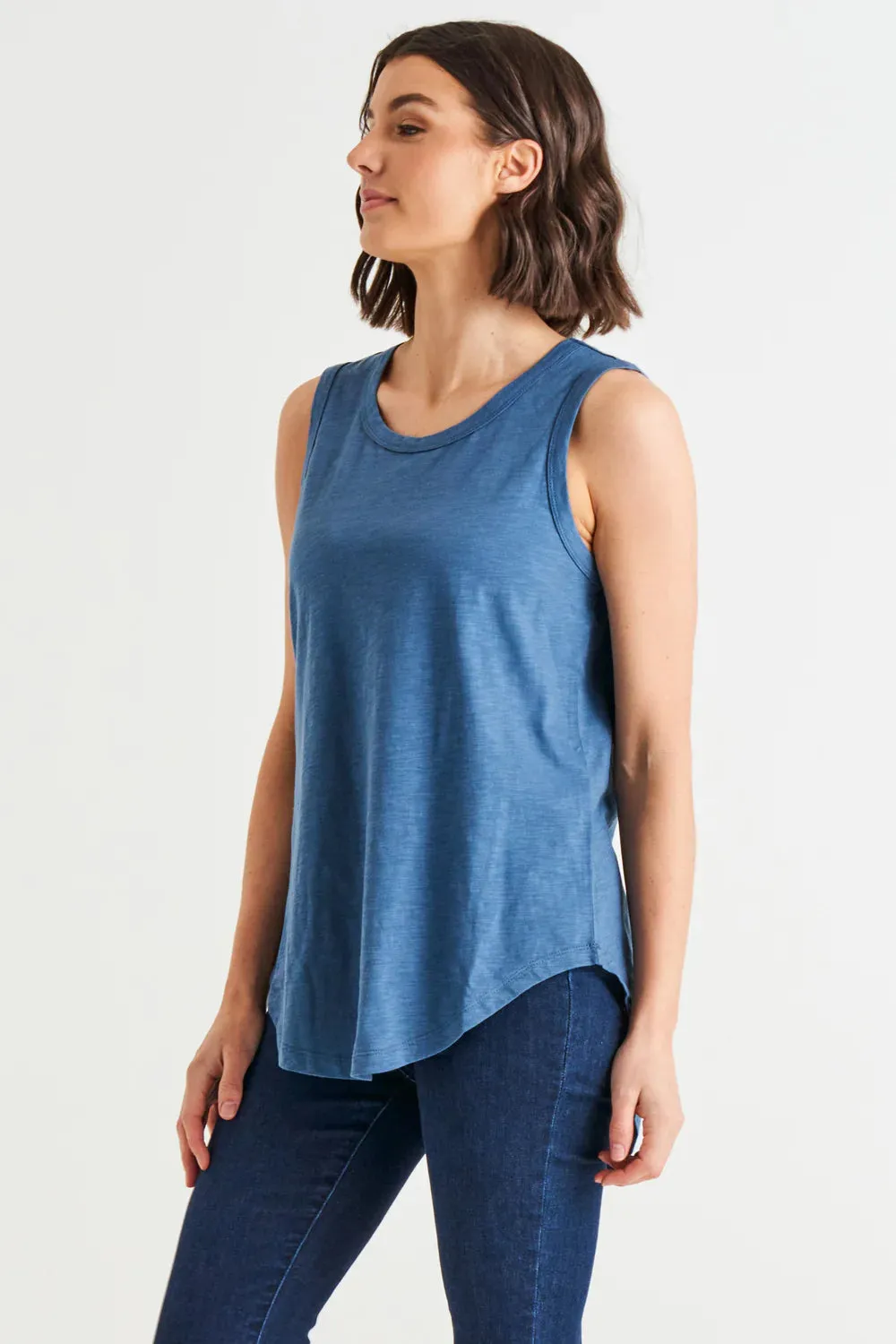 Keira Tank - Steel Blue