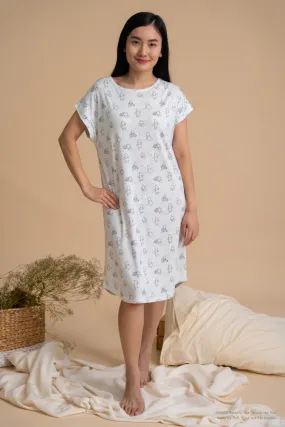 Ladies Nightgown - Blue Hunny Pooh