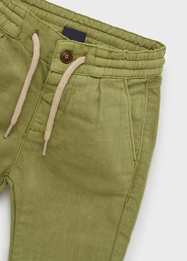 linen relax pant for baby boy - Bayleaf