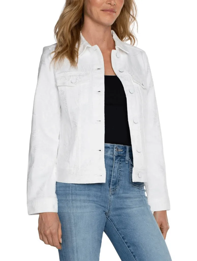 Liverpool Classic Jean Jacket in Bright White