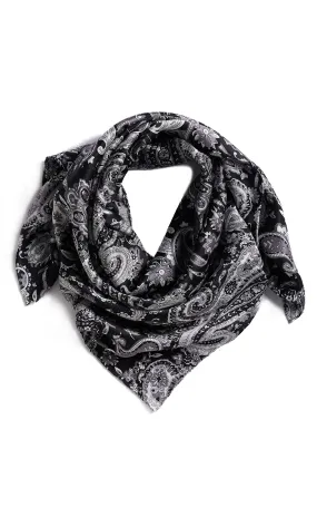 M&F Black Paisley Wild Rags Scarf