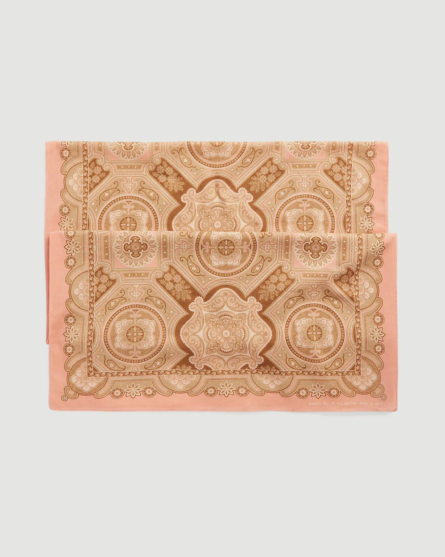 Medallion Scarf Faded Pink/Cream/Brown