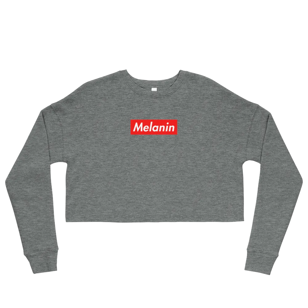 Melanin is Supreme Cropped Sweatshirt