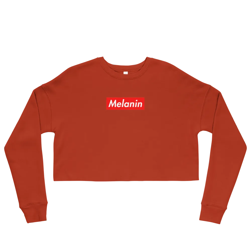 Melanin is Supreme Cropped Sweatshirt