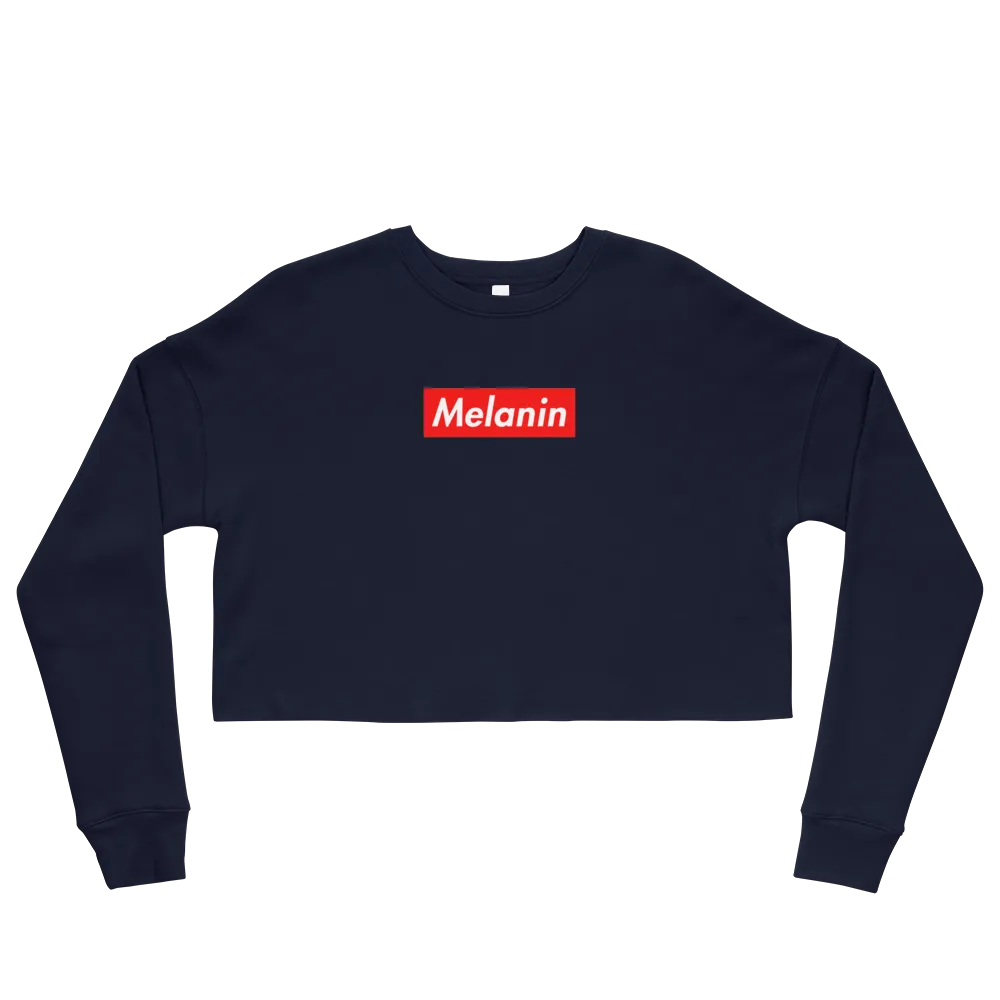 Melanin is Supreme Cropped Sweatshirt