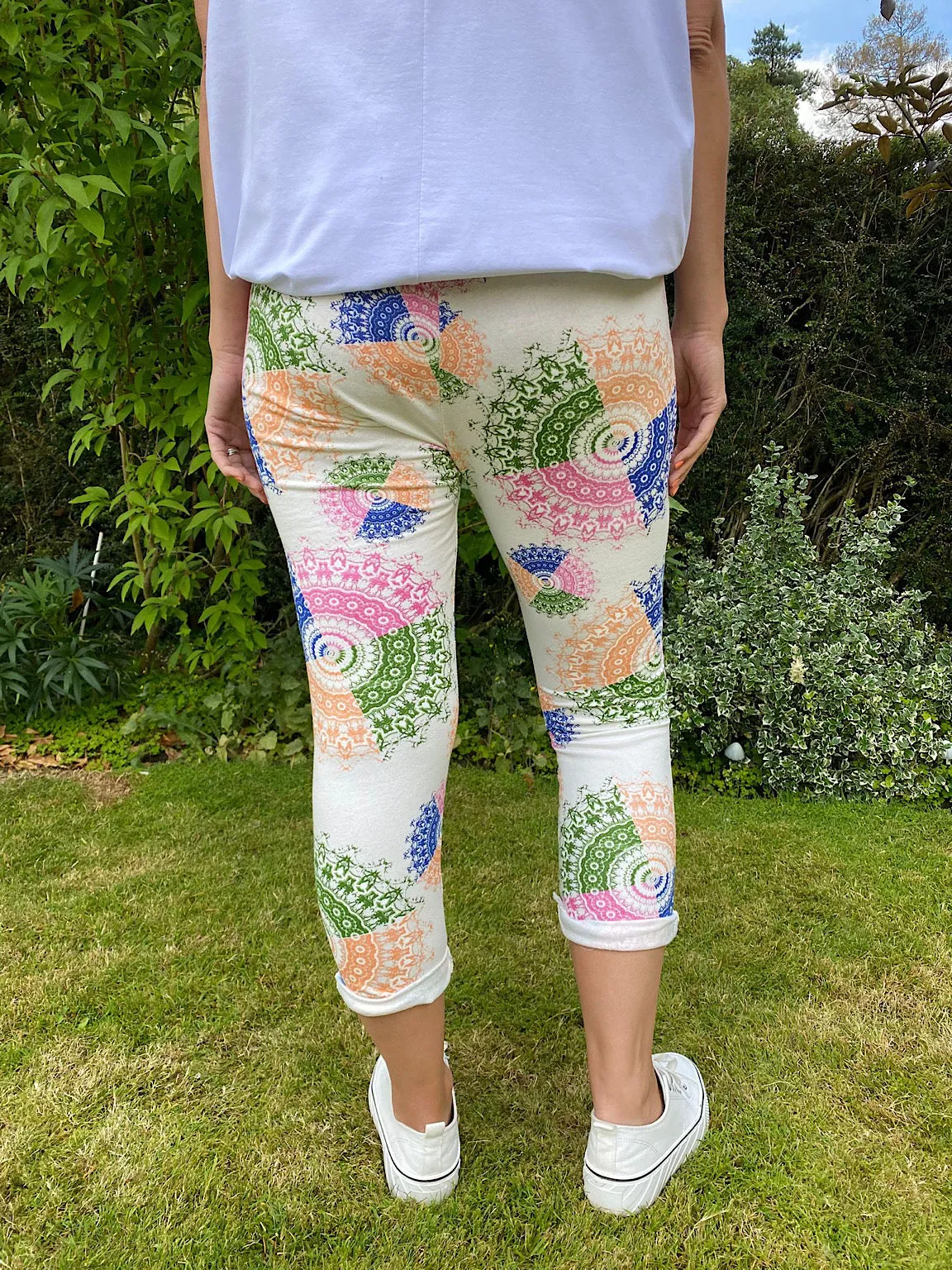 Multi Colour Circle Printed Joggers