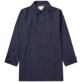 Nanamica Micro Polyester Taffeta Soutien Collar CoatNavy