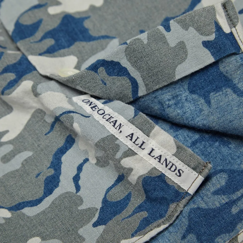 Nanamica Nautical Wind ShirtIndigo Camo