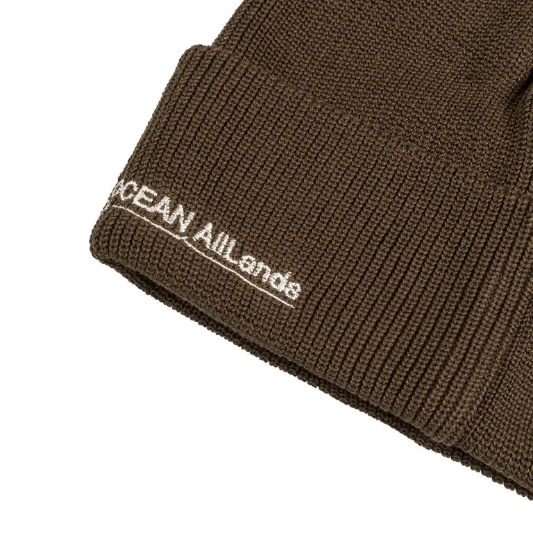 Nanamica OOAL Knit Cap Dark Brown