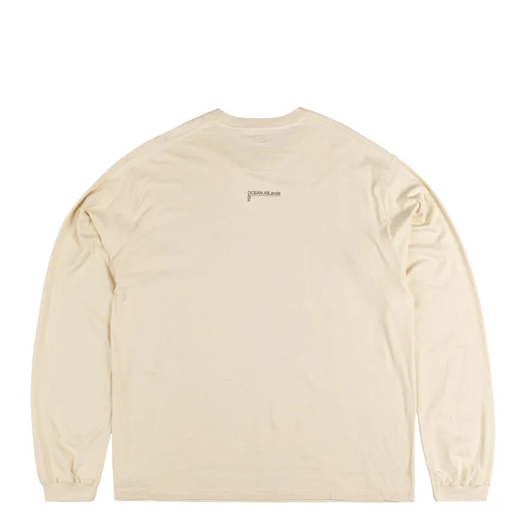 Nanamica OOAL Longsleeve Photo Print Tee Ecru