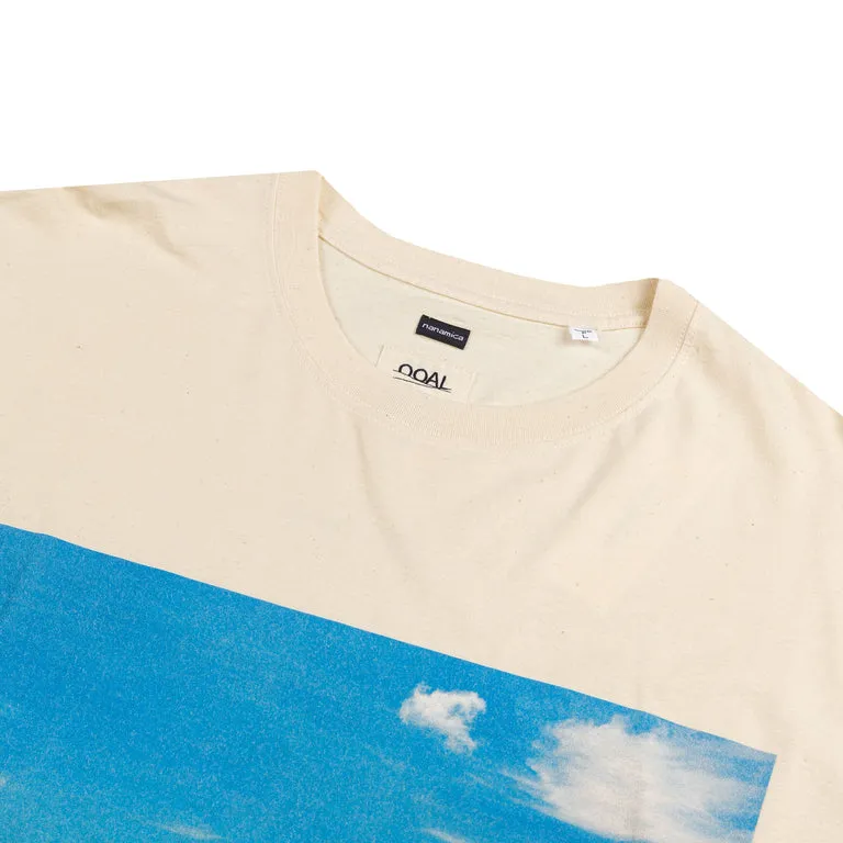 Nanamica OOAL Longsleeve Photo Print Tee Ecru