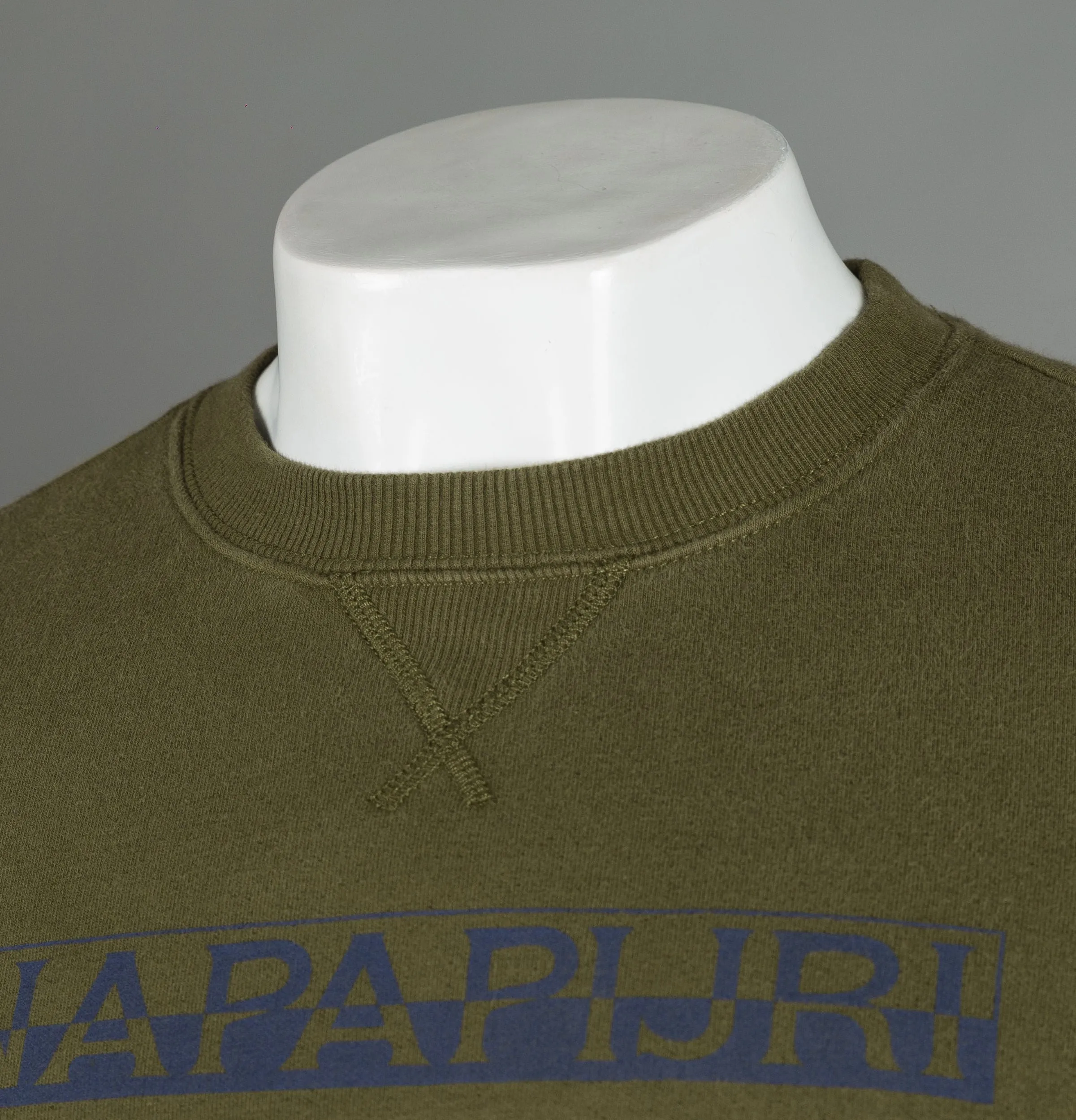 Napapijri Berthow Crew Neck Sweatshirt Green Musk