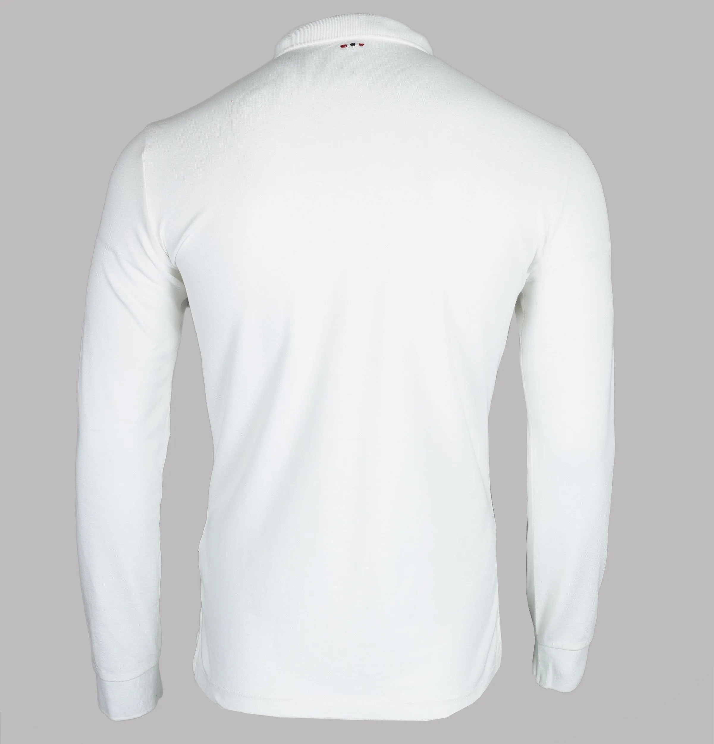 Napapijri Erthow Long Sleeve Polo Shirt Bright White