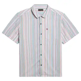 Napapijri G-Tulita Short Sleeve Shirt - Stripe